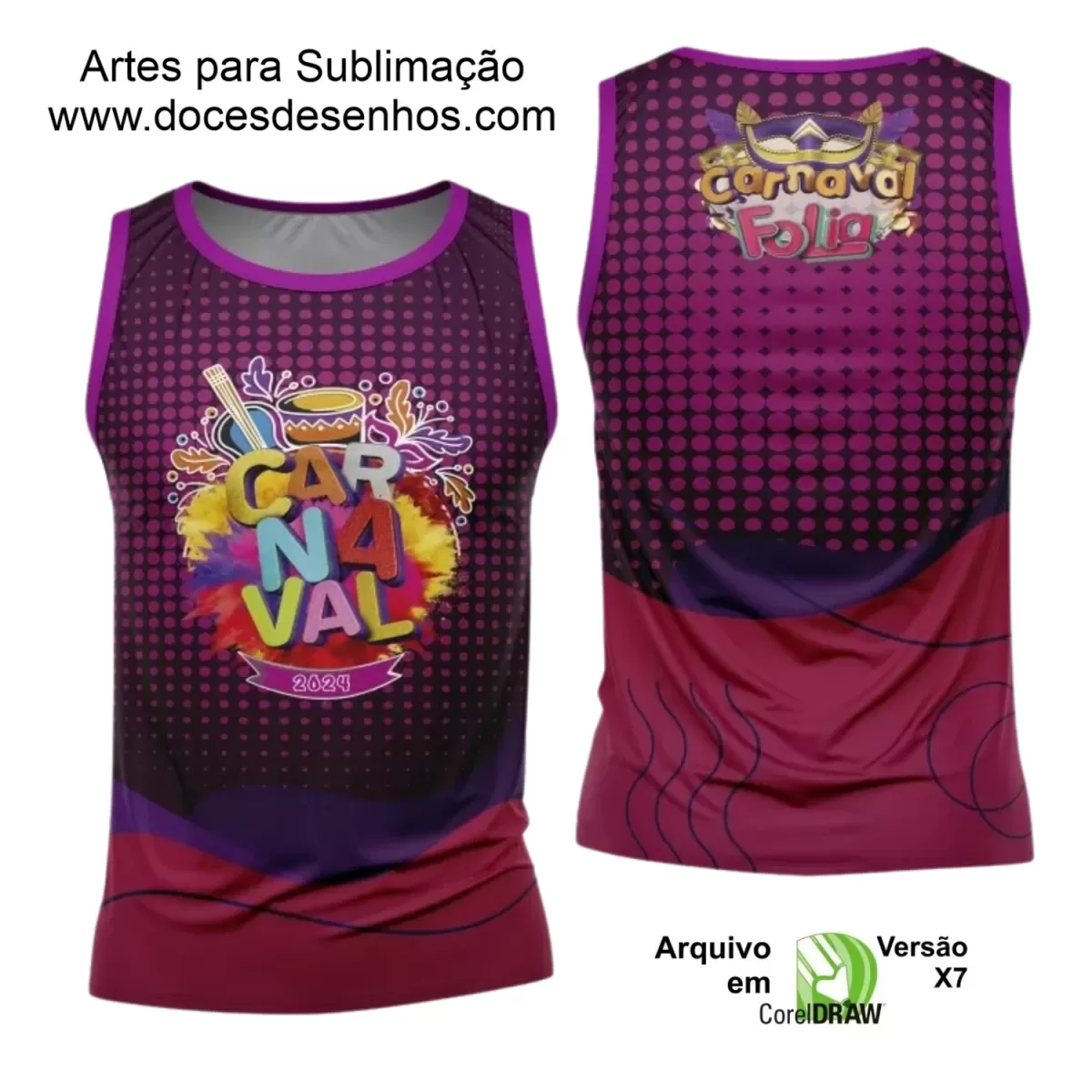 Arte Uniforme Camisa - Bloco Abadá Sublimação Carnaval 2024 - 2025