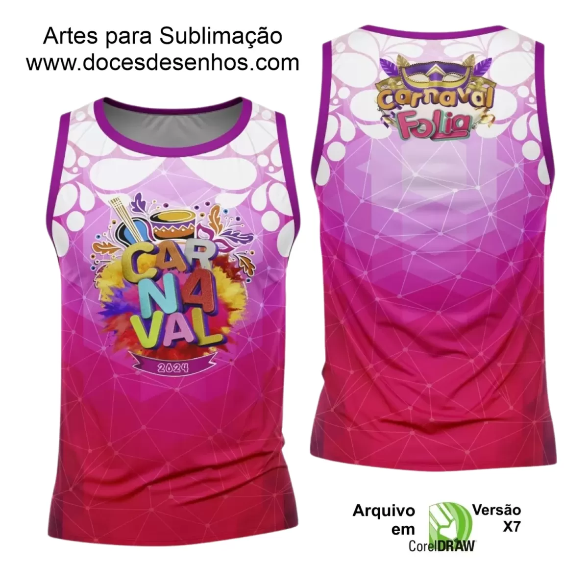 Arte Uniforme Camisa - Bloco Abadá Sublimação Carnaval 2024 - 2025