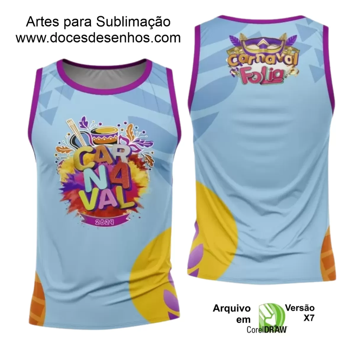 Arte Uniforme Camisa - Bloco Abadá Sublimação Carnaval 2024 - 2025