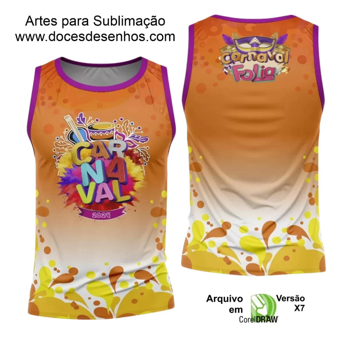 Arte Uniforme Camisa - Bloco Abadá Sublimação Carnaval 2024 - 2025