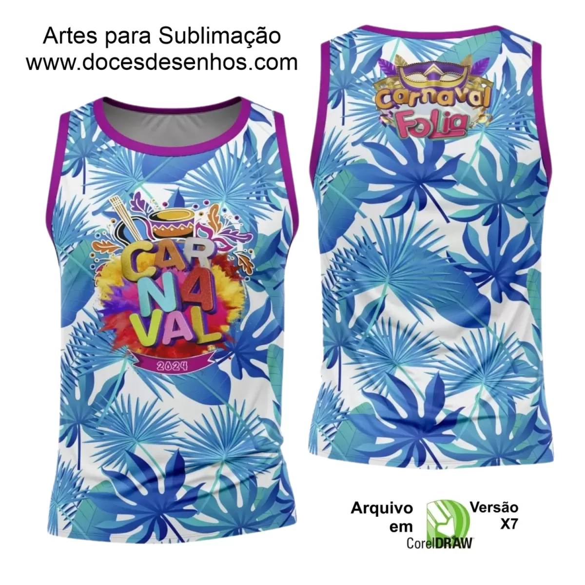 Arte Uniforme Camisa - Bloco Abadá Sublimação Carnaval 2024 - 2025