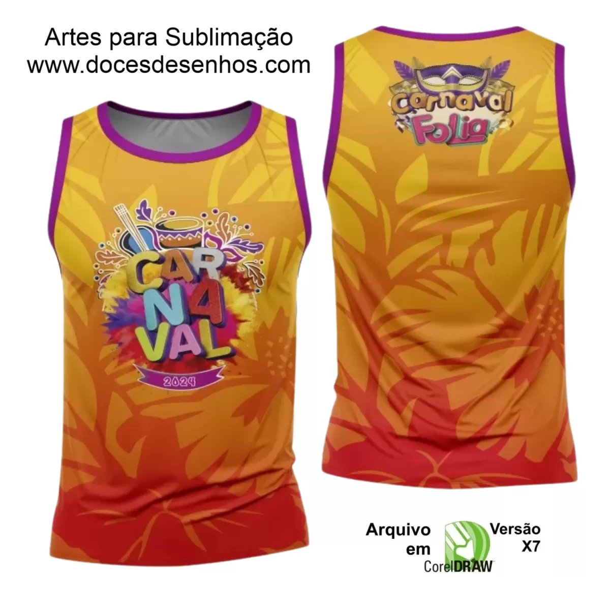 Arte Uniforme Camisa - Bloco Abadá Sublimação Carnaval 2024 - 2025