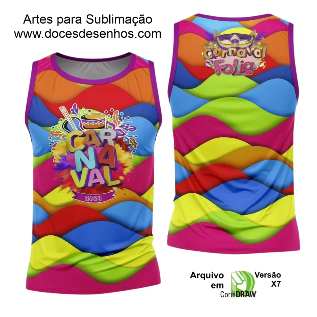 Arte Uniforme Camisa - Bloco Abadá Sublimação Carnaval 2024 - 2025