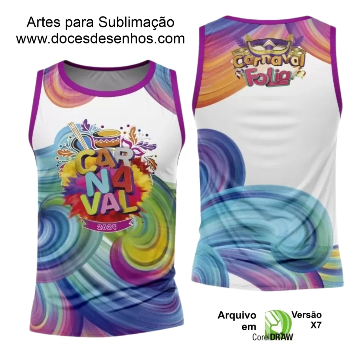 Arte Uniforme Camisa - Bloco Abadá Sublimação Carnaval 2024 - 2025