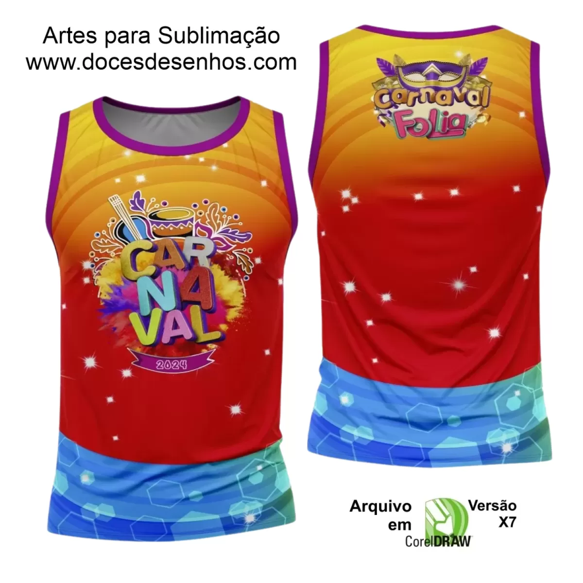 Arte Uniforme Camisa - Bloco Abadá Sublimação Carnaval 2024 - 2025