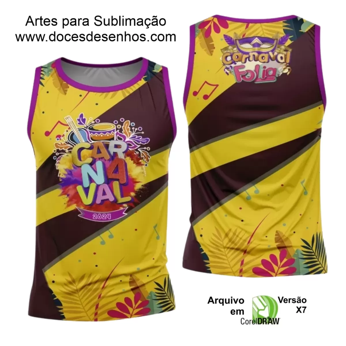 Arte Uniforme Camisa - Bloco Abadá Sublimação Carnaval 2024 - 2025