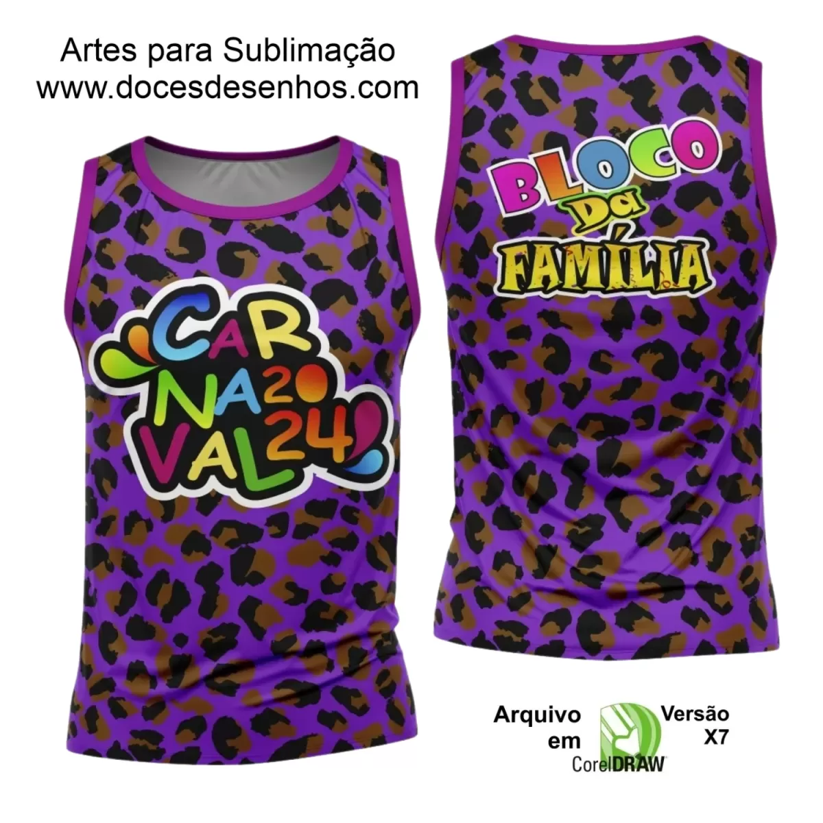 Arte Uniforme Camisa - Bloco Abadá Sublimação Carnaval 2024 - 2025