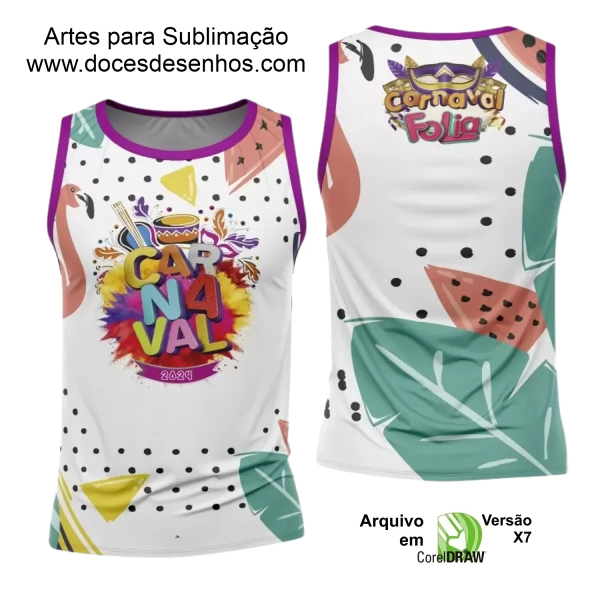 Arte Uniforme Camisa - Bloco Abadá Sublimação Carnaval 2024 - 2025