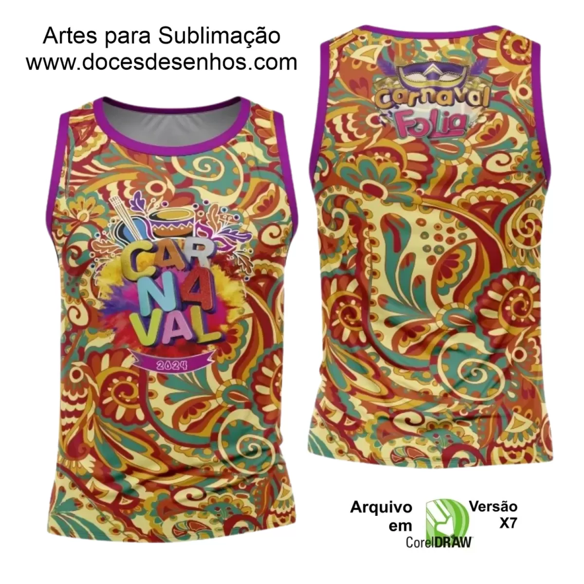 Arte Uniforme Camisa - Bloco Abadá Sublimação Carnaval 2024 - 2025