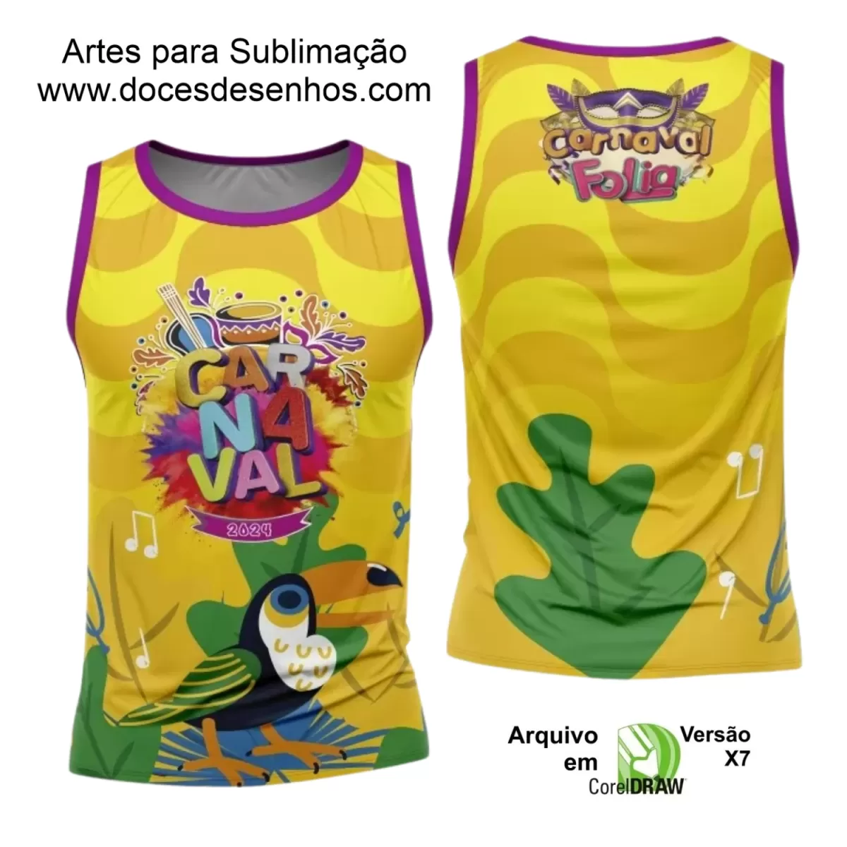 Arte Uniforme Camisa - Bloco Abadá Sublimação Carnaval 2024 - 2025