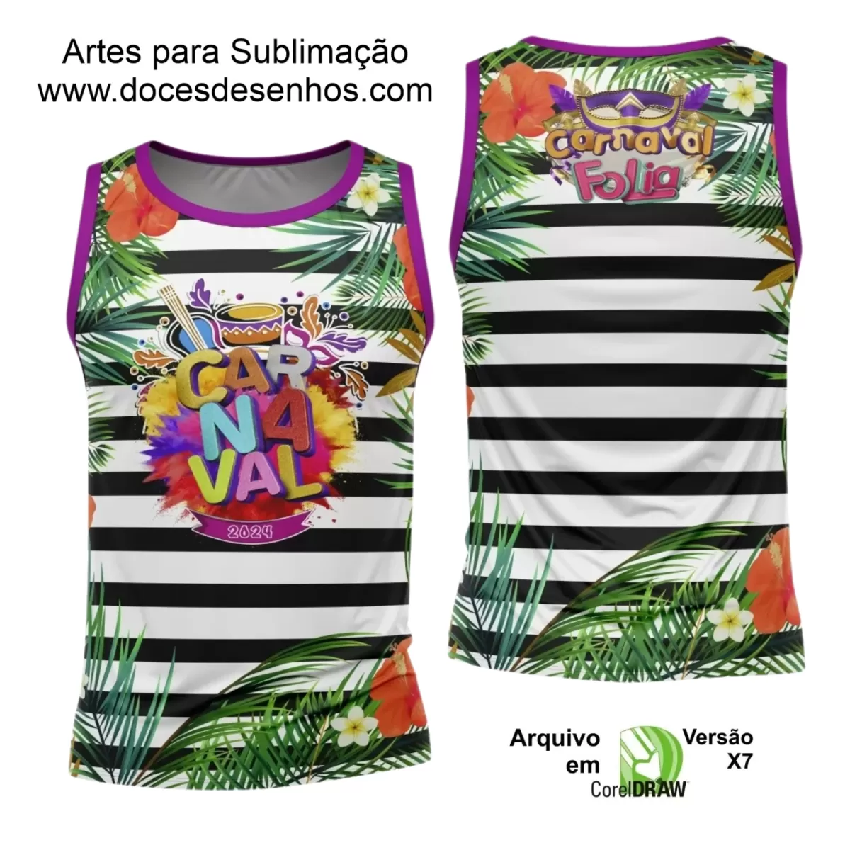 Arte Uniforme Camisa - Bloco Abadá Sublimação Carnaval 2024 - 2025