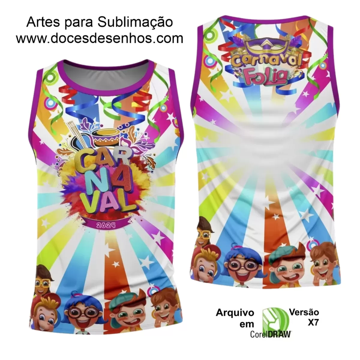 Arte Uniforme Camisa - Bloco Abadá Sublimação Carnaval 2024 - 2025