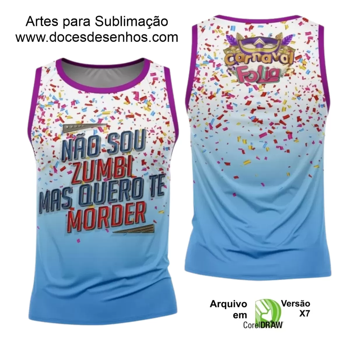 Arte Uniforme Camisa - Bloco Abadá Sublimação Carnaval 2024 - 2025