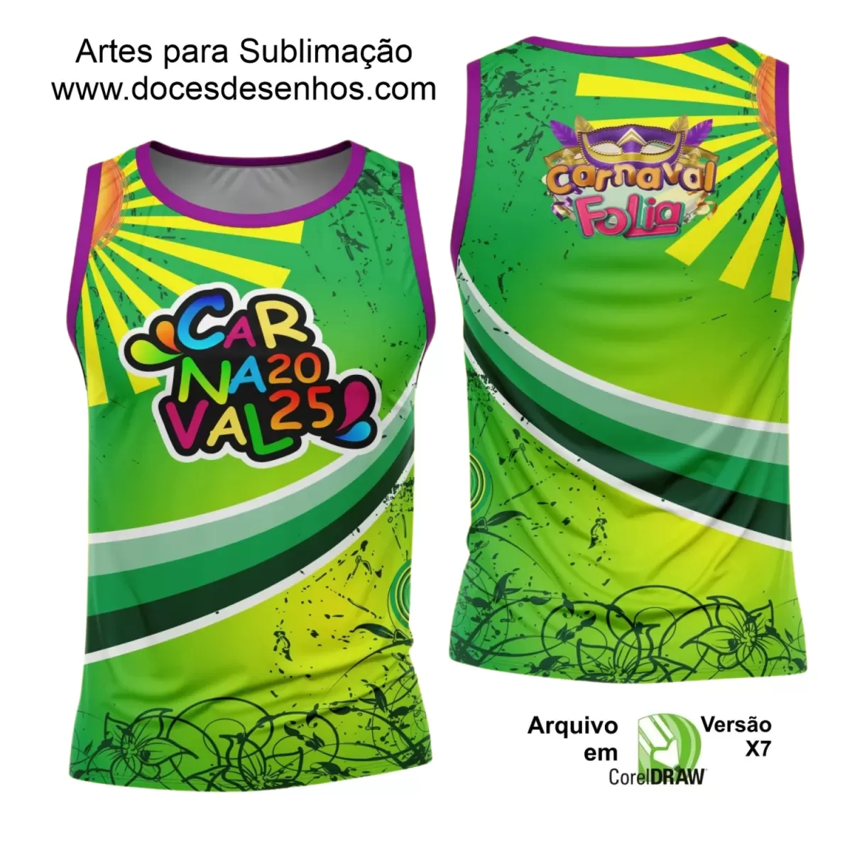 Arte Uniforme Camisa - Bloco Abadá Sublimação Carnaval - 2025