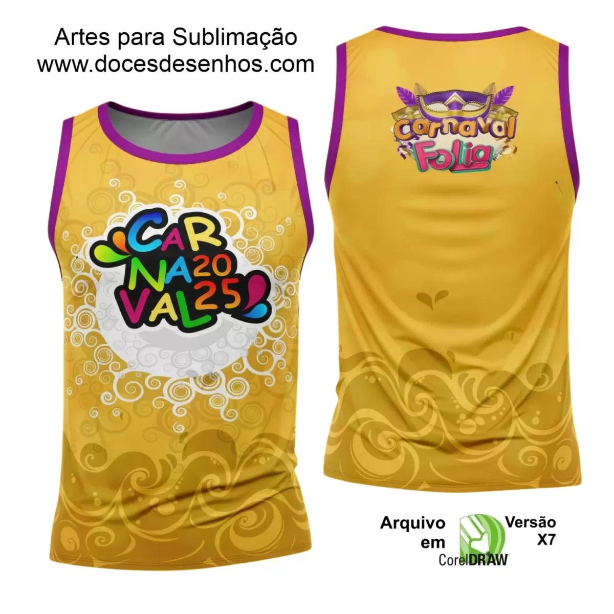 Arte Uniforme Camisa - Bloco Abadá Sublimação Carnaval - 2025