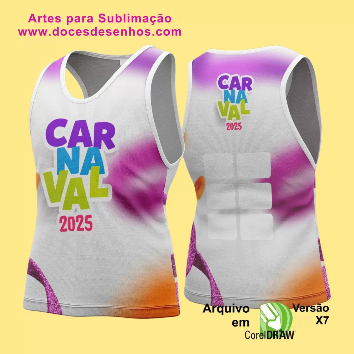 Arte Uniforme Camisa - Bloco Abadá Sublimação Carnaval - 2025