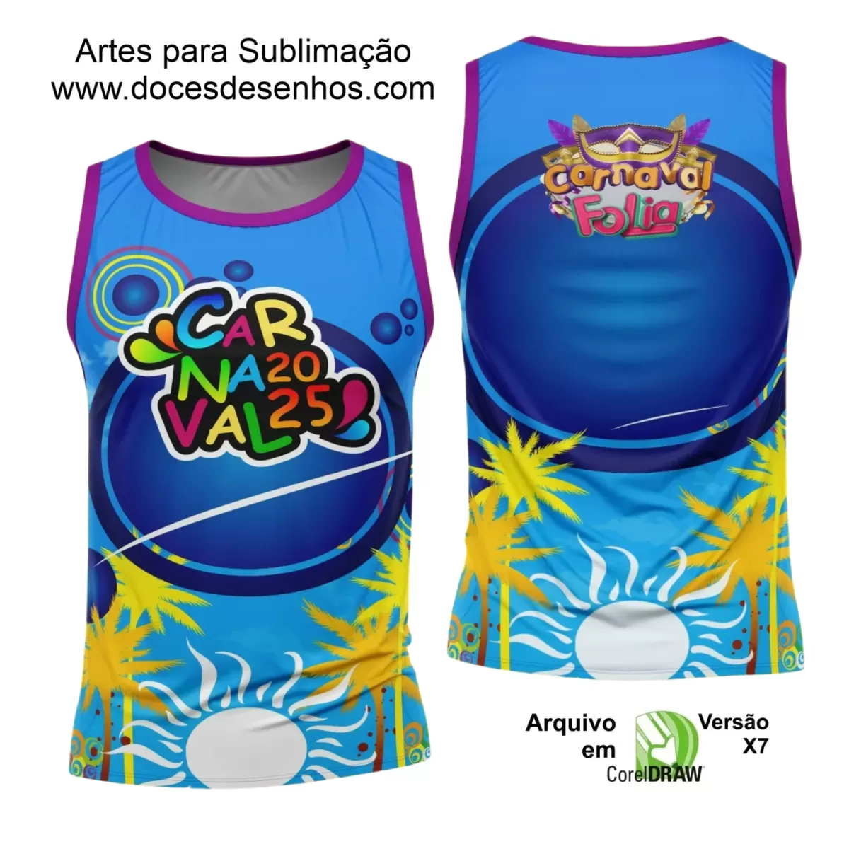 Arte Uniforme Camisa - Bloco Abadá Sublimação Carnaval - 2025