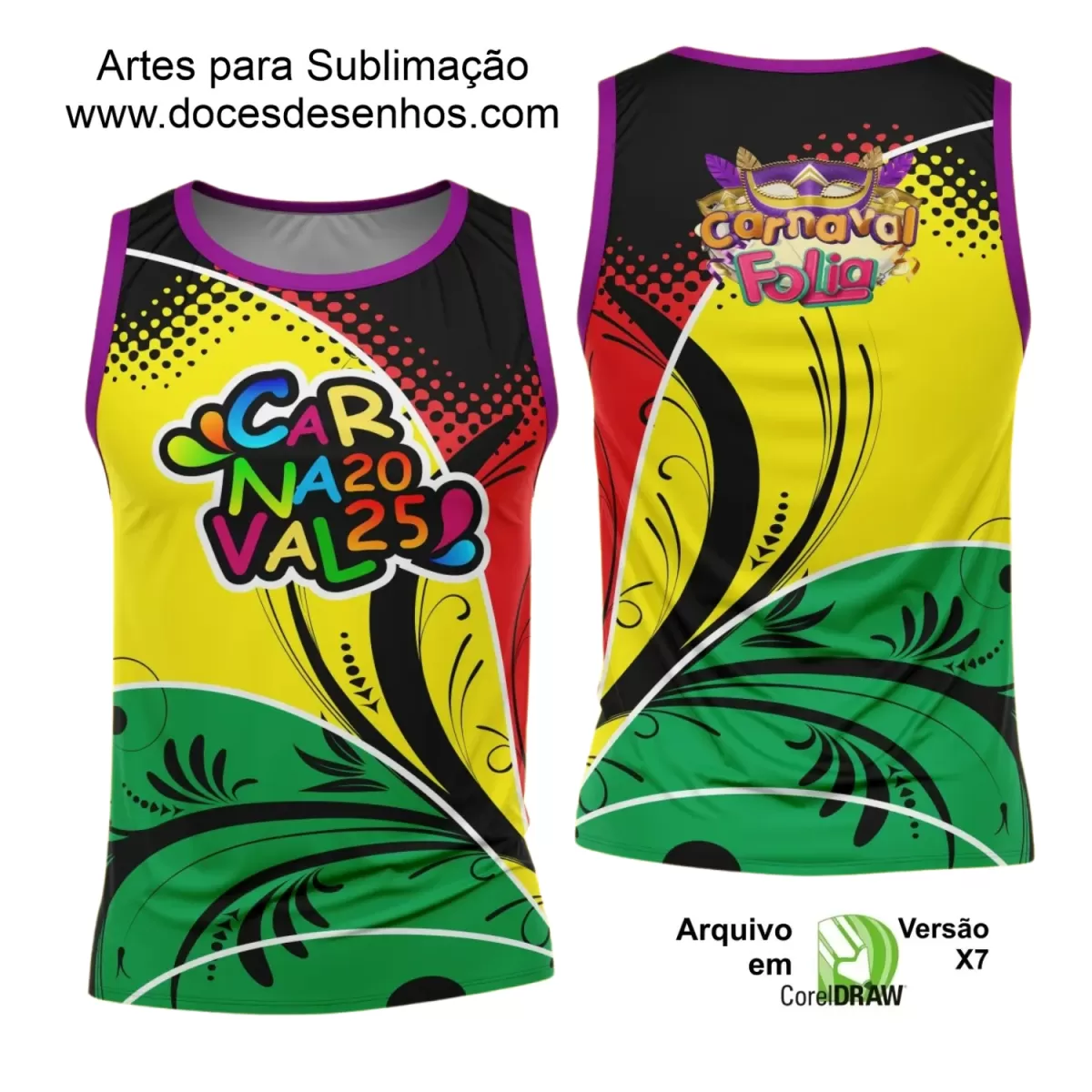 Arte Uniforme Camisa - Bloco Abadá Sublimação Carnaval - 2025