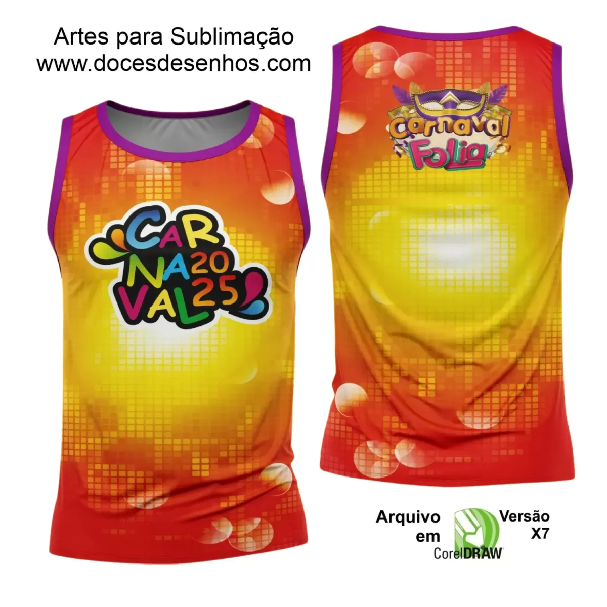 Arte Uniforme Camisa - Bloco Abadá Sublimação Carnaval - 2025