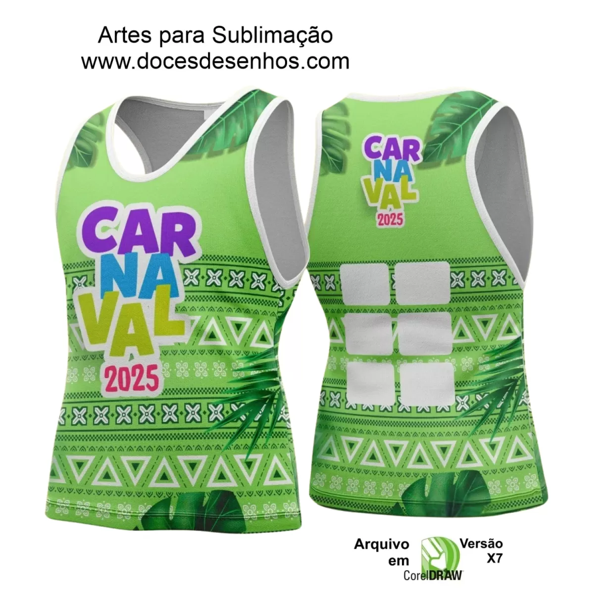 Arte Uniforme Camisa - Bloco Abadá Sublimação Carnaval - 2025