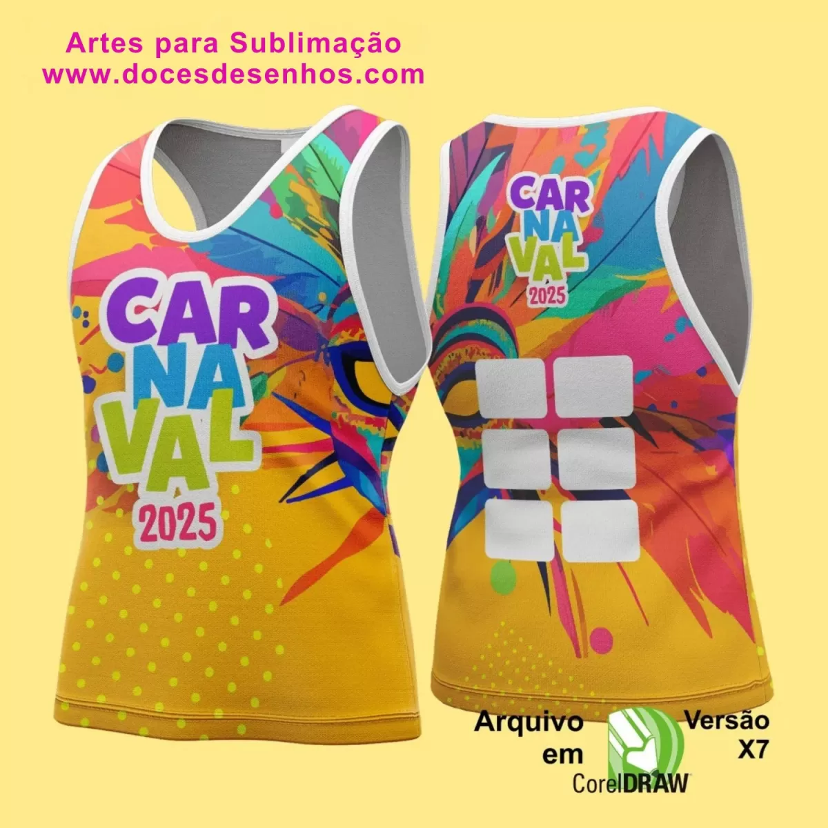 Arte Uniforme Camisa - Bloco Abadá Sublimação Carnaval - 2025