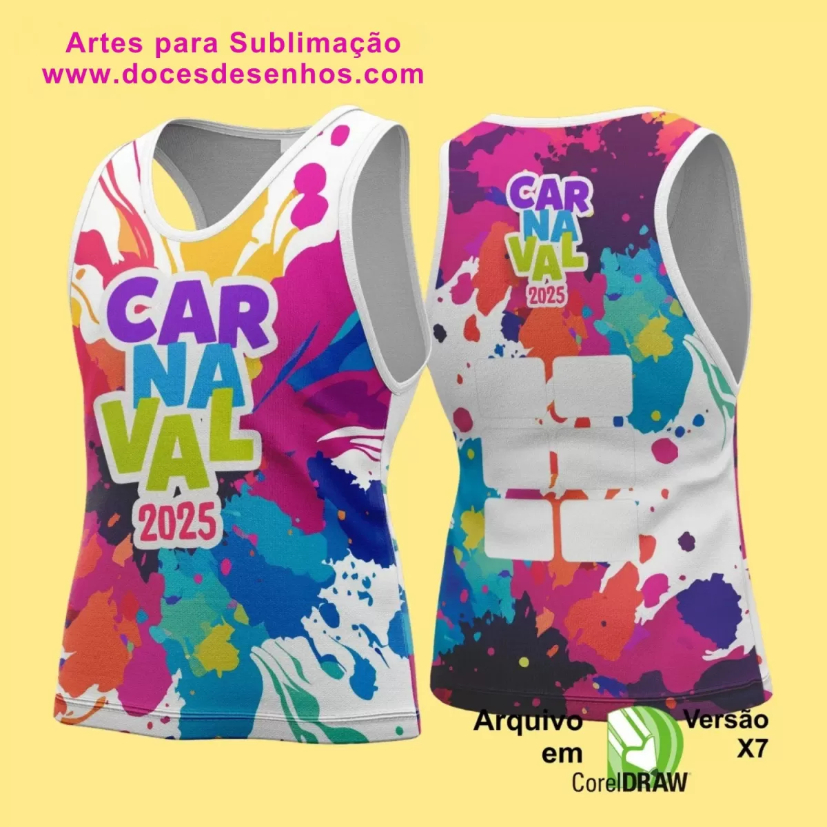 Arte Uniforme Camisa - Bloco Abadá Sublimação Carnaval - 2025