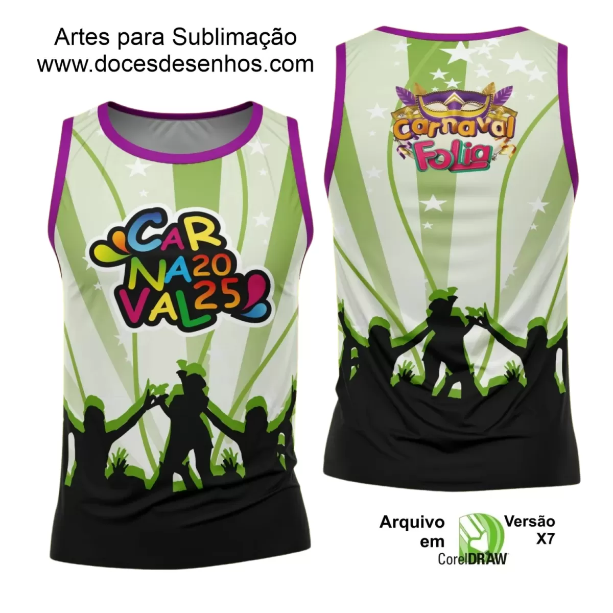 Arte Uniforme Camisa - Bloco Abadá Sublimação Carnaval - 2025