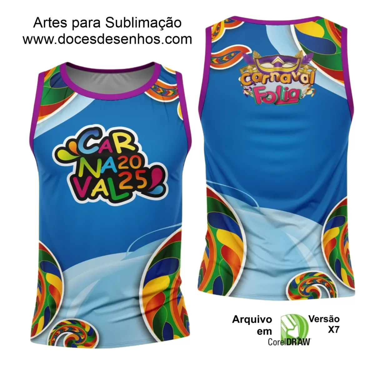 Arte Uniforme Camisa - Bloco Abadá Sublimação Carnaval - 2025