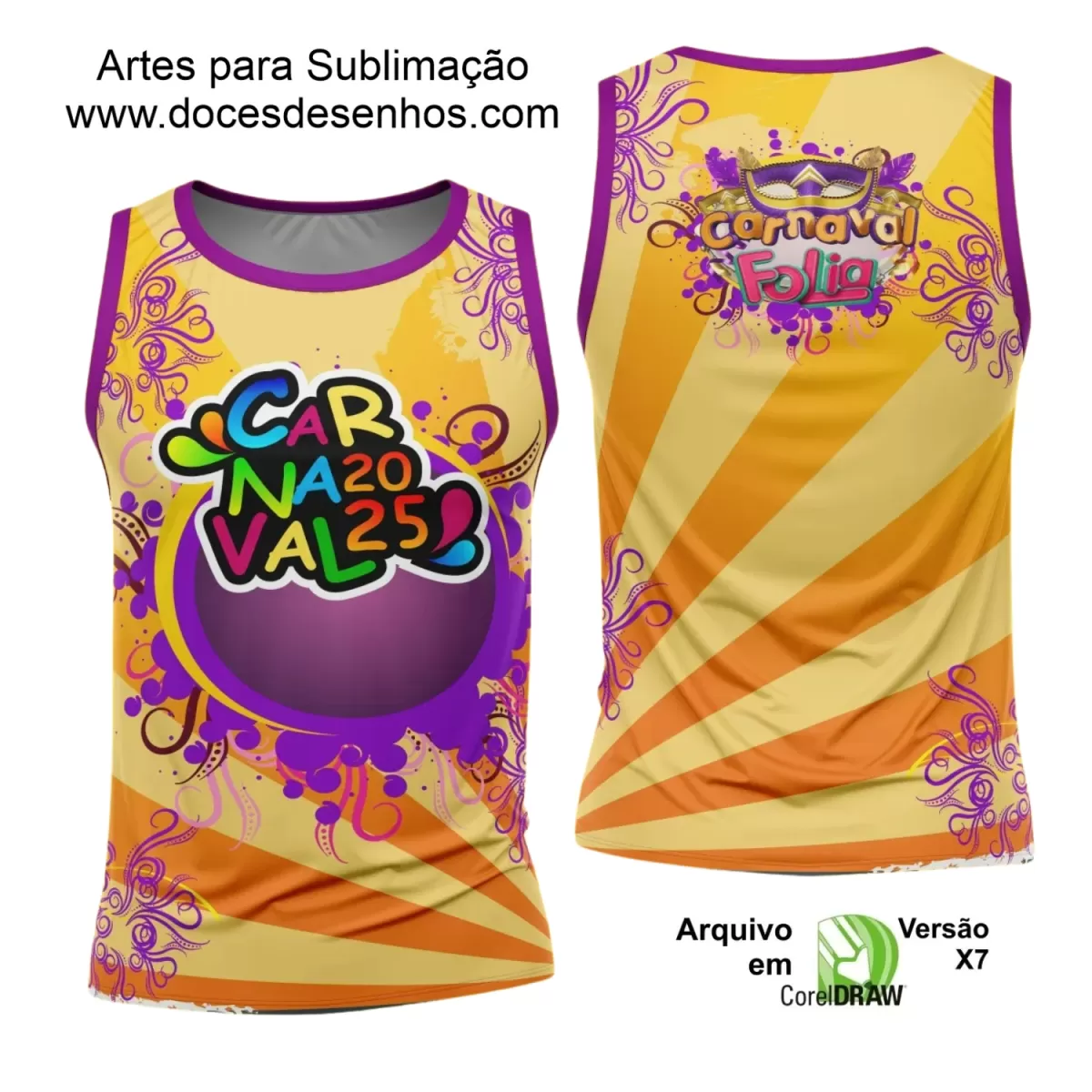 Arte Uniforme Camisa - Bloco Abadá Sublimação Carnaval - 2025