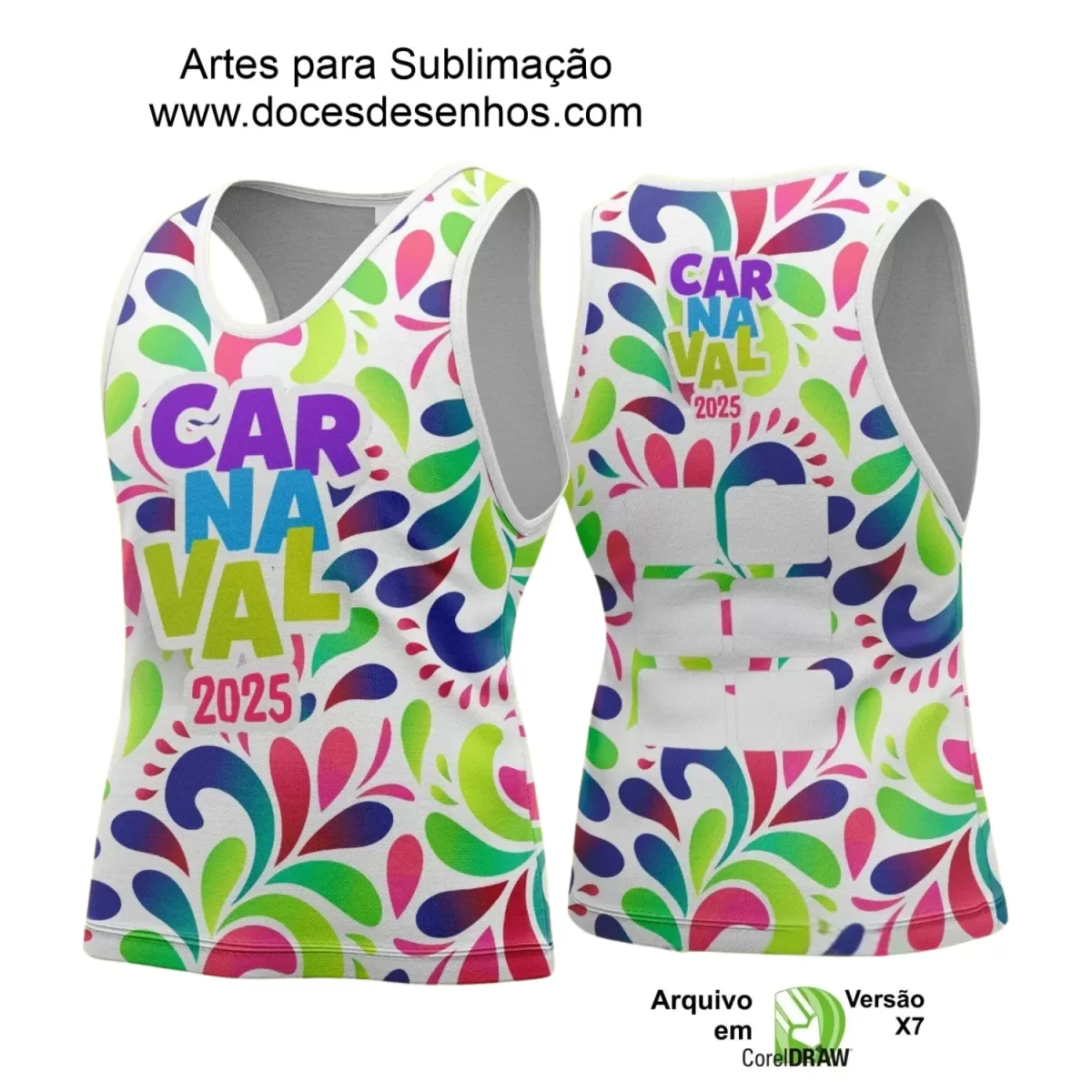 Arte Uniforme Camisa - Bloco Abadá Sublimação Carnaval - 2025