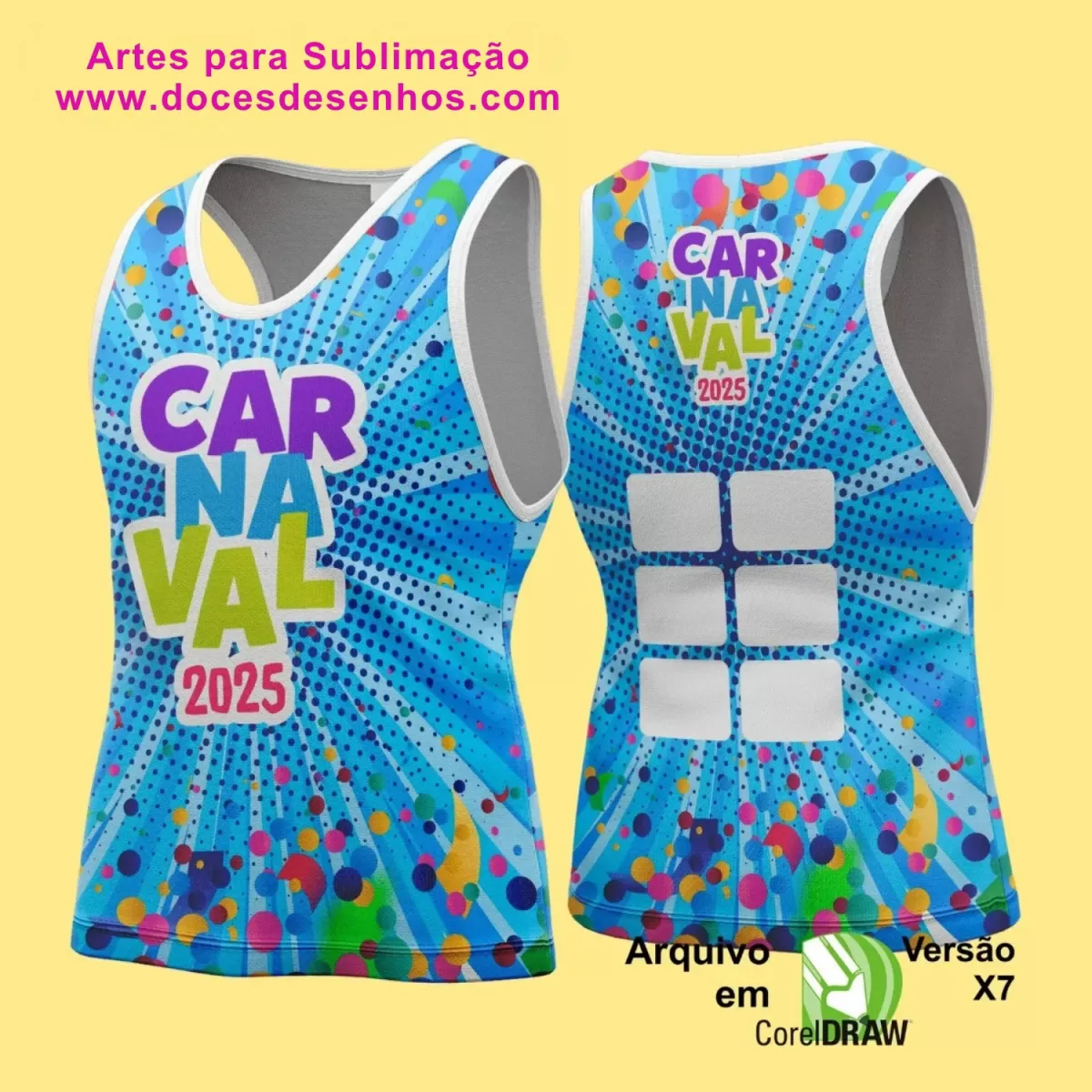 Arte Uniforme Camisa - Bloco Abadá Sublimação Carnaval - 2025