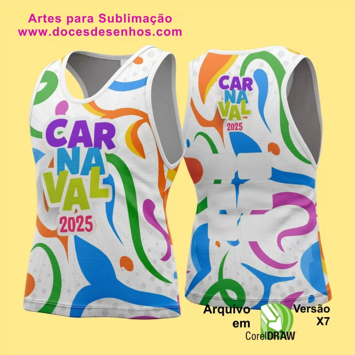 Arte Uniforme Camisa - Bloco Abadá Sublimação Carnaval - 2025