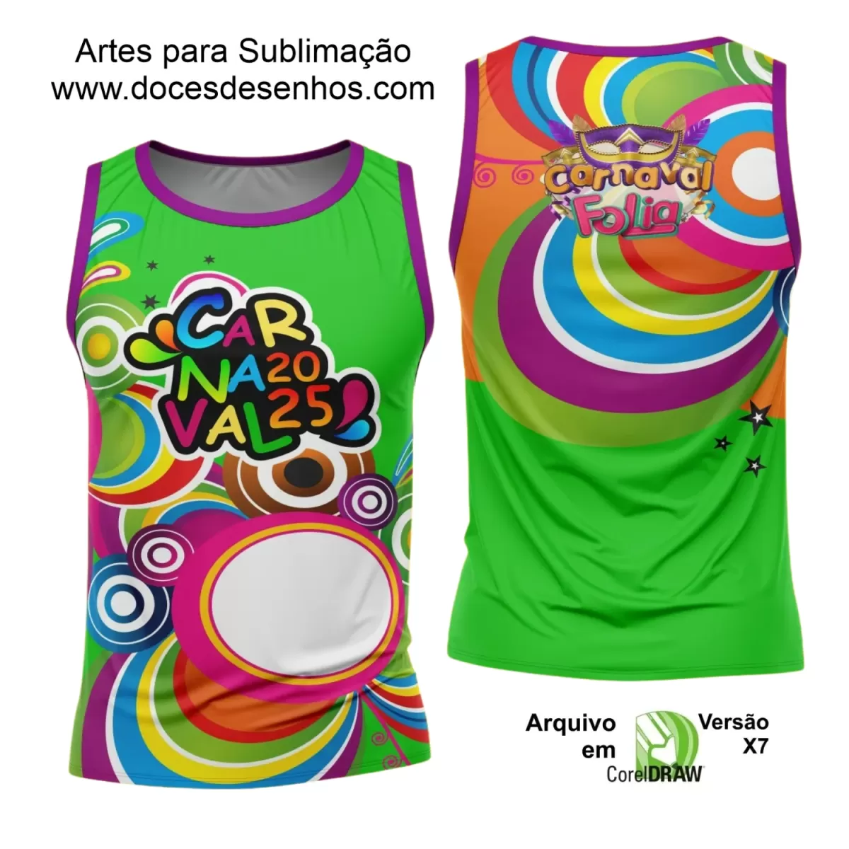 Arte Uniforme Camisa - Bloco Abadá Sublimação Carnaval - 2025