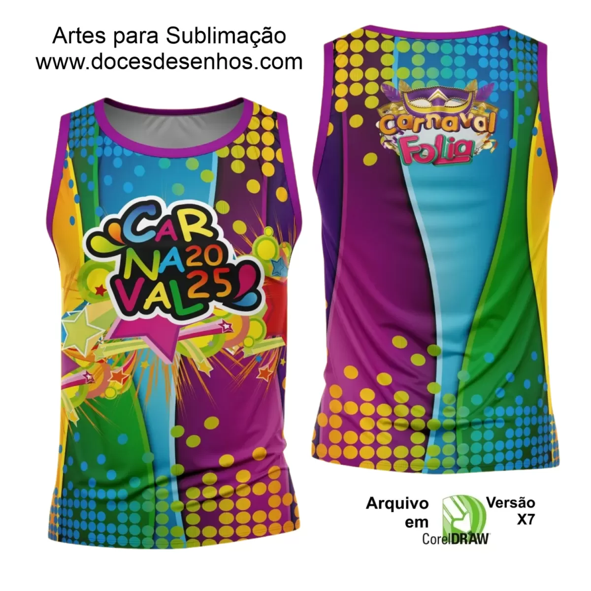 Arte Uniforme Camisa - Bloco Abadá Sublimação Carnaval - 2025