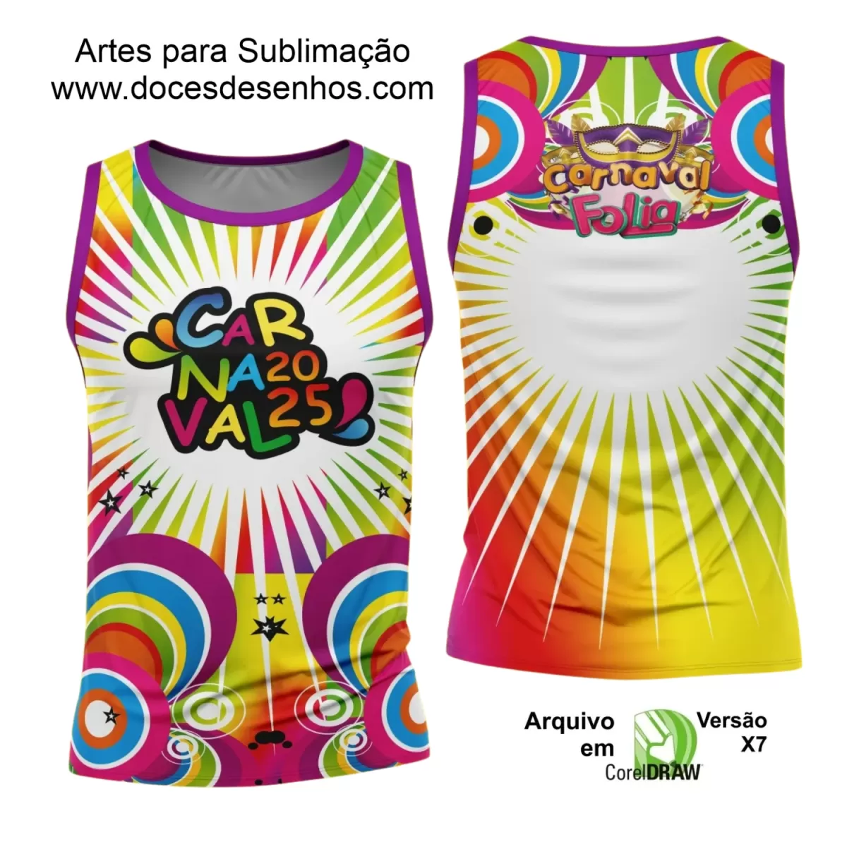 Arte Uniforme Camisa - Bloco Abadá Sublimação Carnaval - 2025