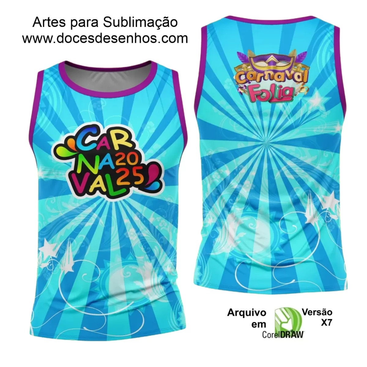 Arte Uniforme Camisa - Bloco Abadá Sublimação Carnaval - 2025