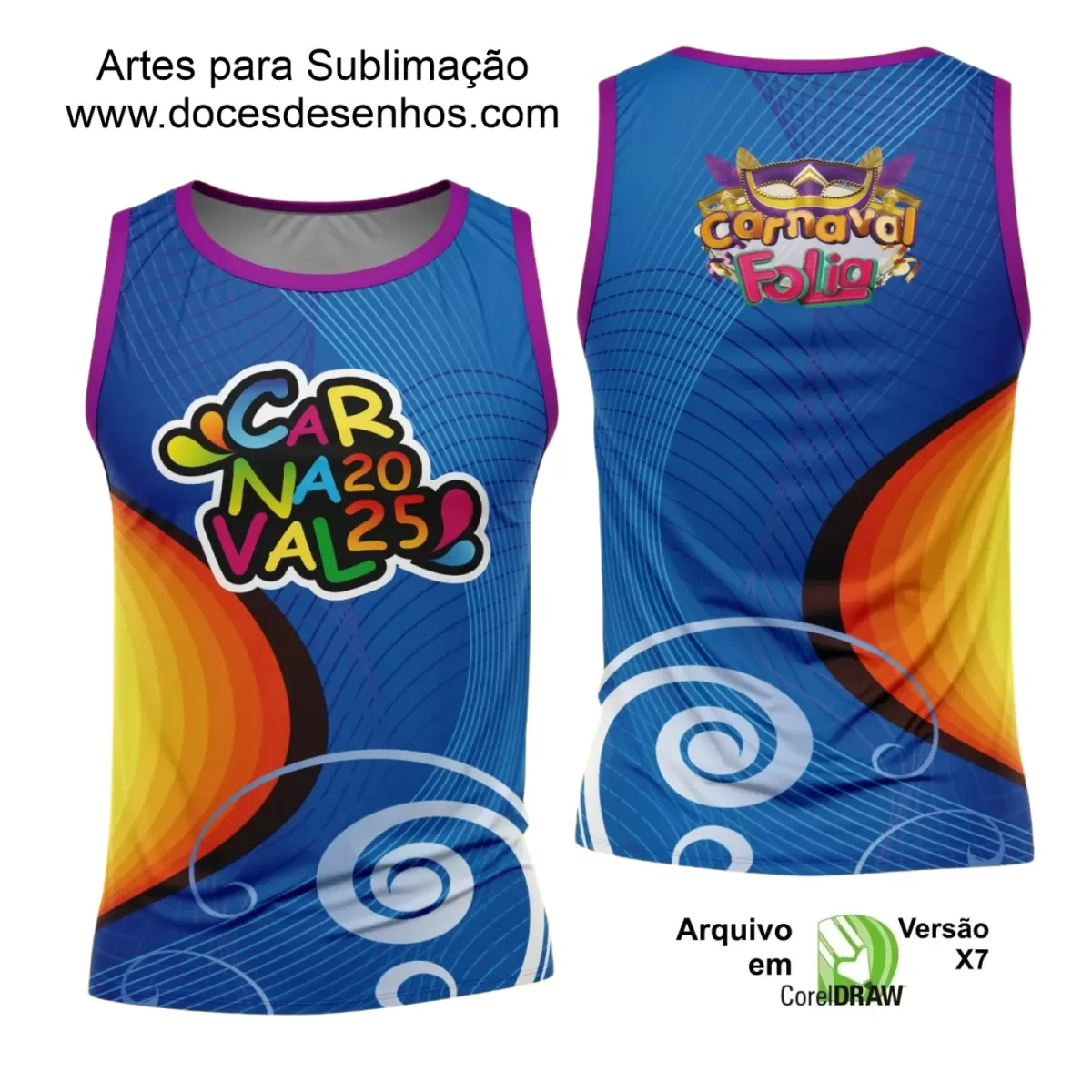 Arte Uniforme Camisa - Bloco Abadá Sublimação Carnaval - 2025