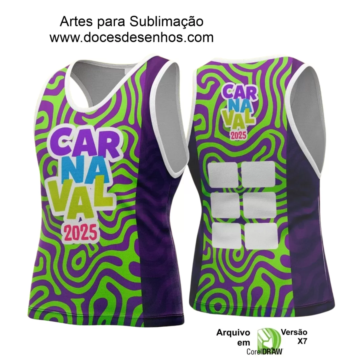 Arte Uniforme Camisa - Bloco Abadá Sublimação Carnaval - 2025