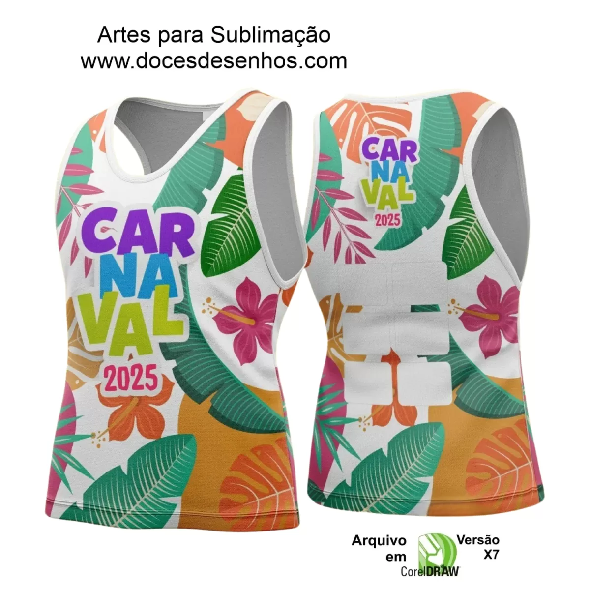 Arte Uniforme Camisa - Bloco Abadá Sublimação Carnaval - 2025