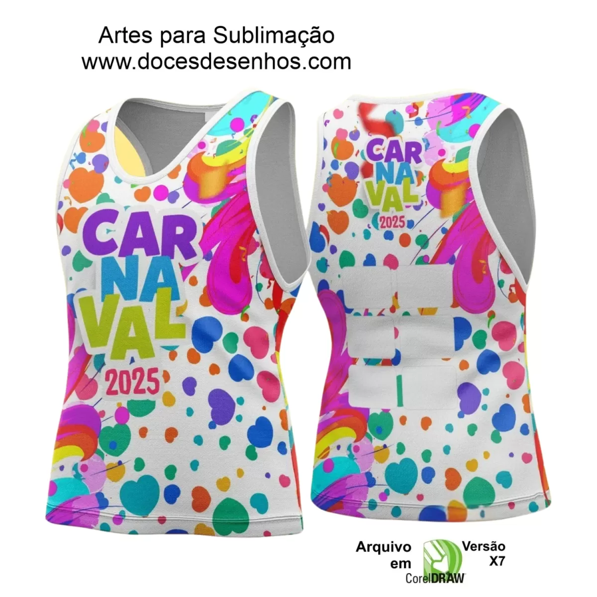 Arte Uniforme Camisa - Bloco Abadá Sublimação Carnaval - 2025