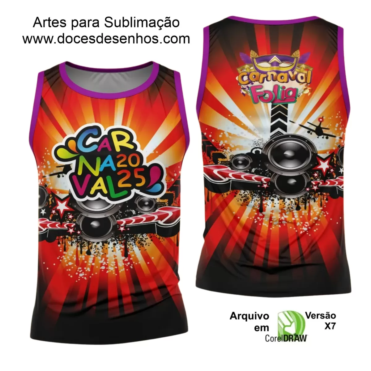 Arte Uniforme Camisa - Bloco Abadá Sublimação Carnaval - 2025