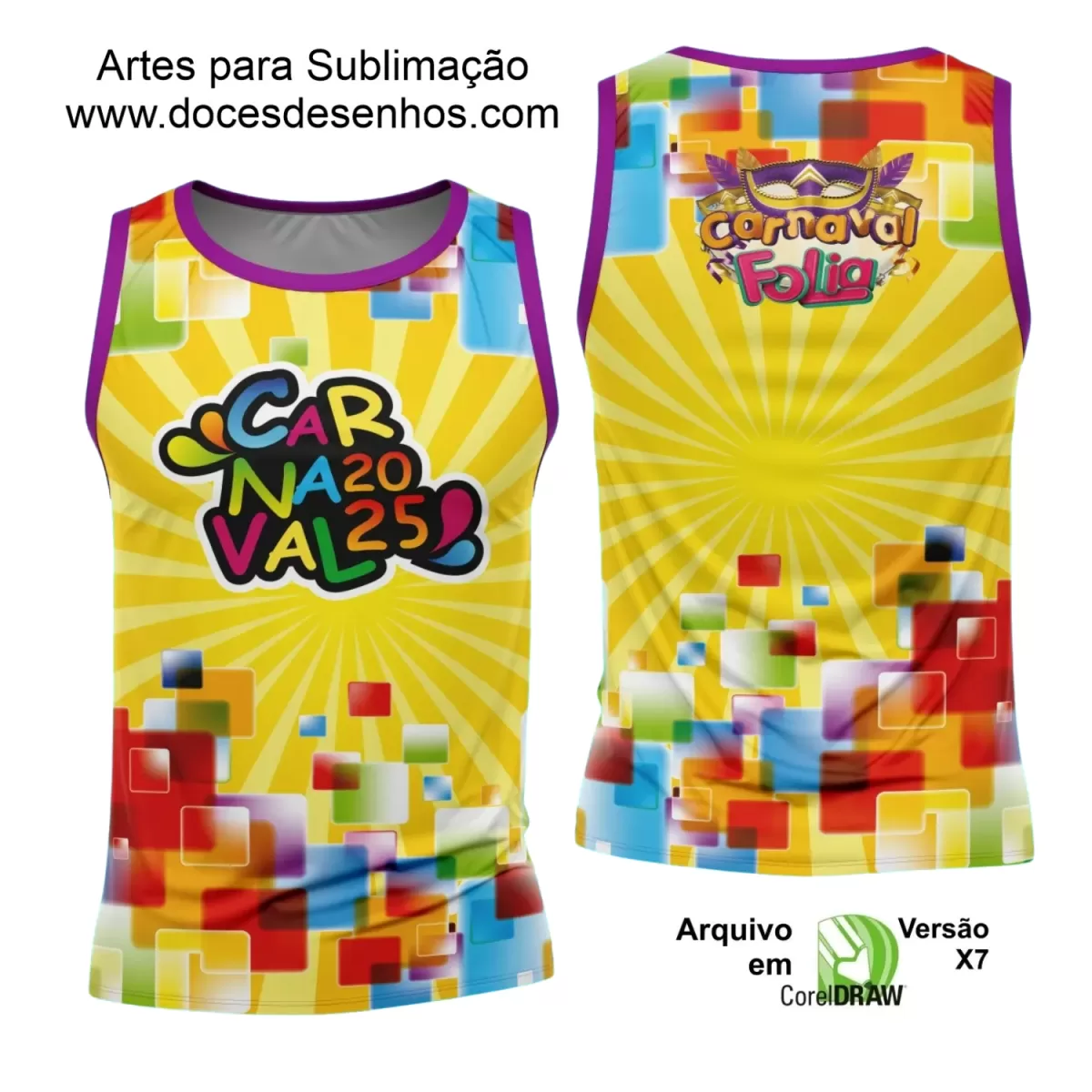 Arte Uniforme Camisa - Bloco Abadá Sublimação Carnaval - 2025