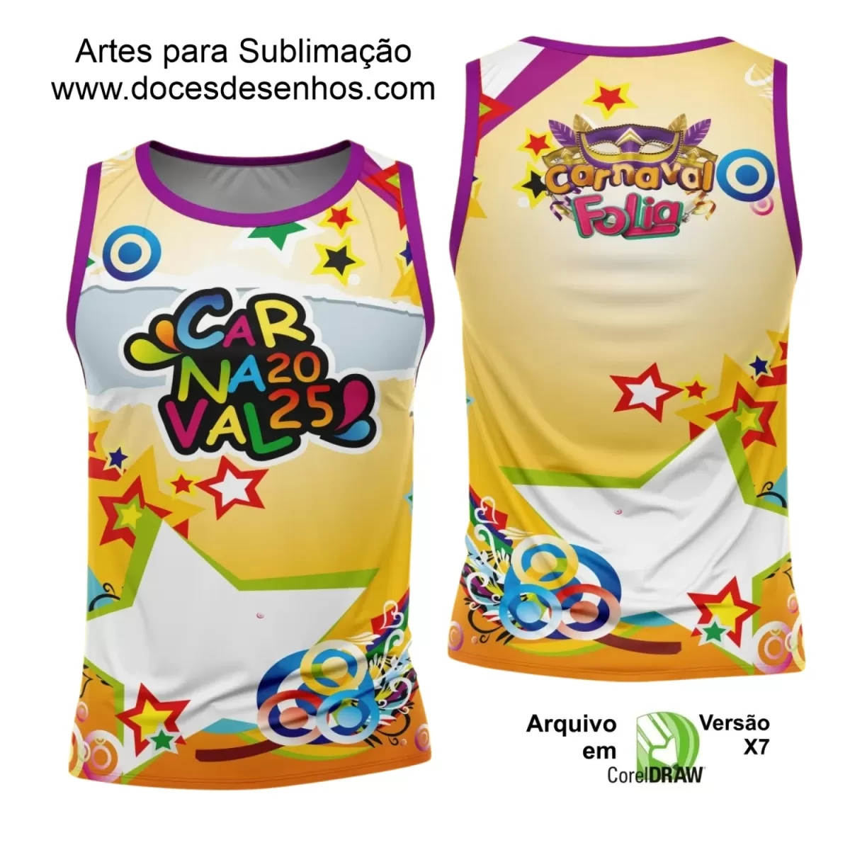 Arte Uniforme Camisa - Bloco Abadá Sublimação Carnaval - 2025