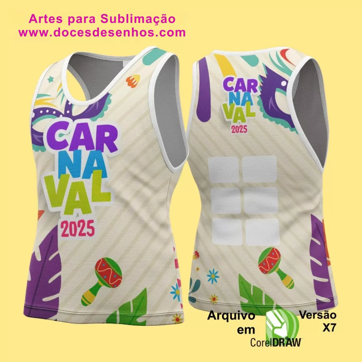 Arte Uniforme Camisa - Bloco Abadá Sublimação Carnaval - 2025