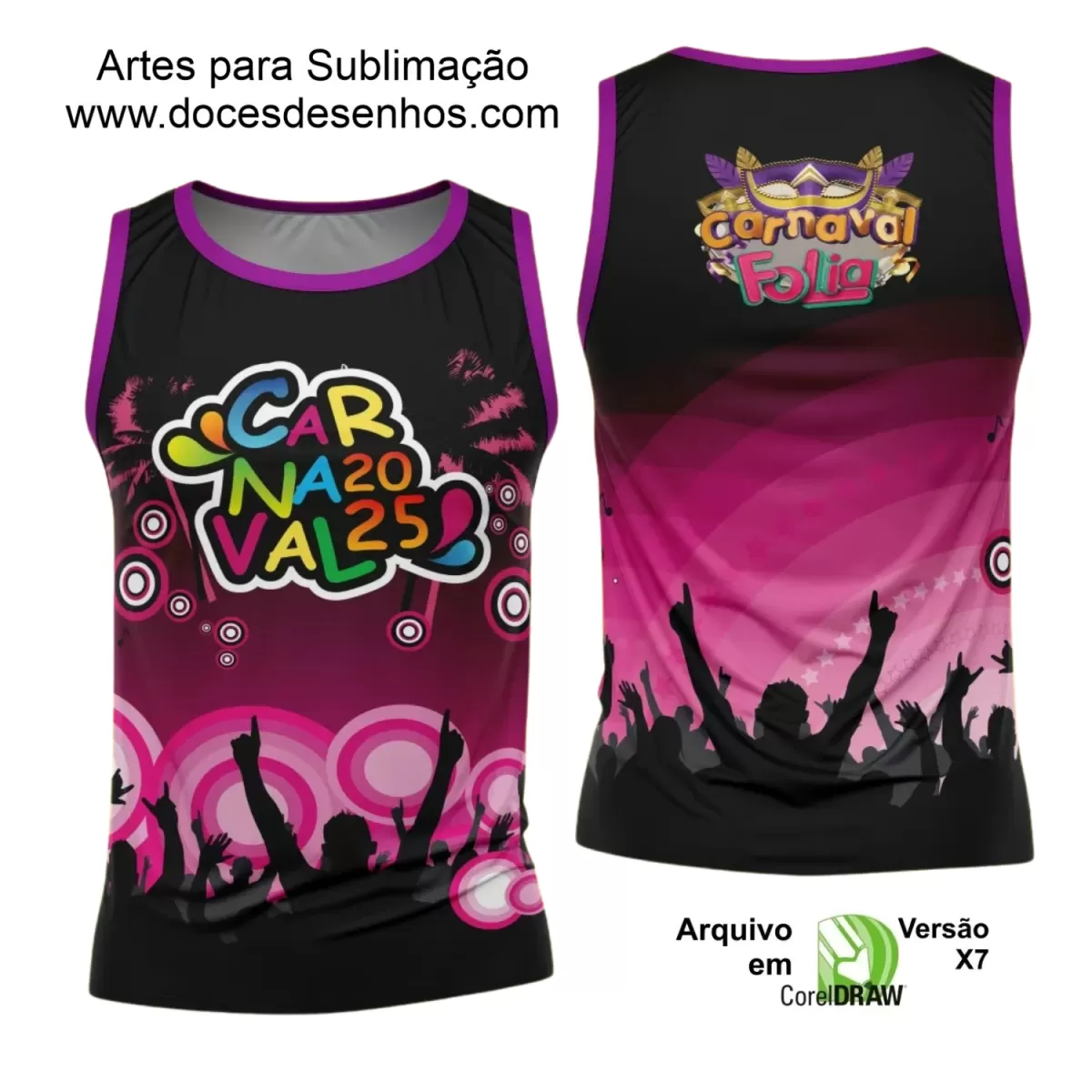 Arte Uniforme Camisa - Bloco Abadá Sublimação Carnaval - 2025