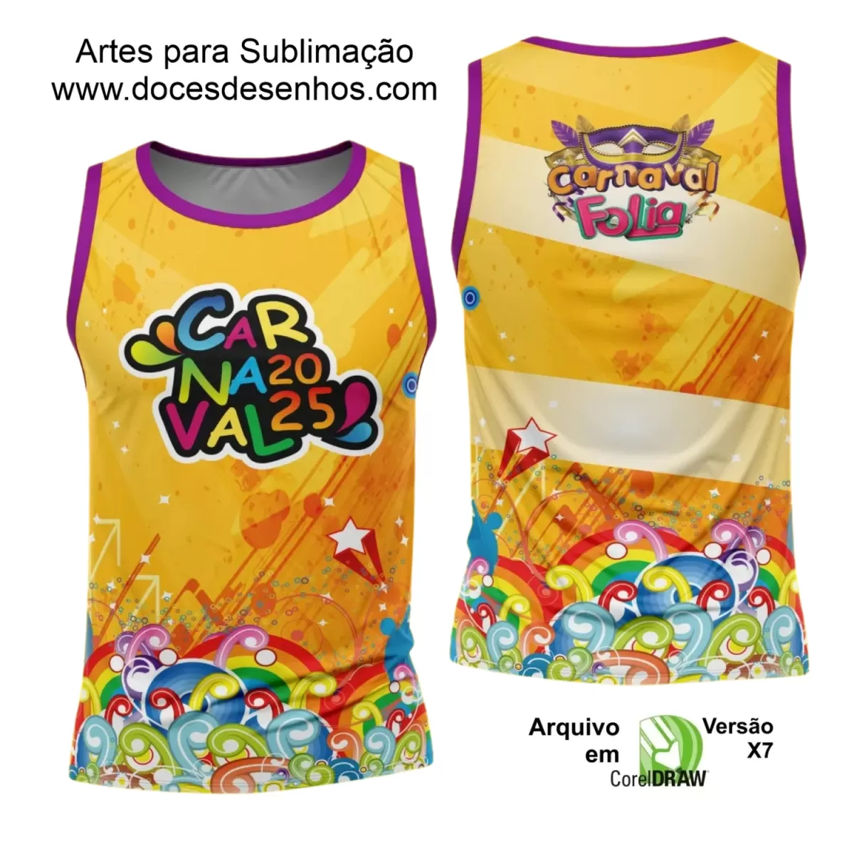 Arte Uniforme Camisa - Bloco Abadá Sublimação Carnaval - 2025