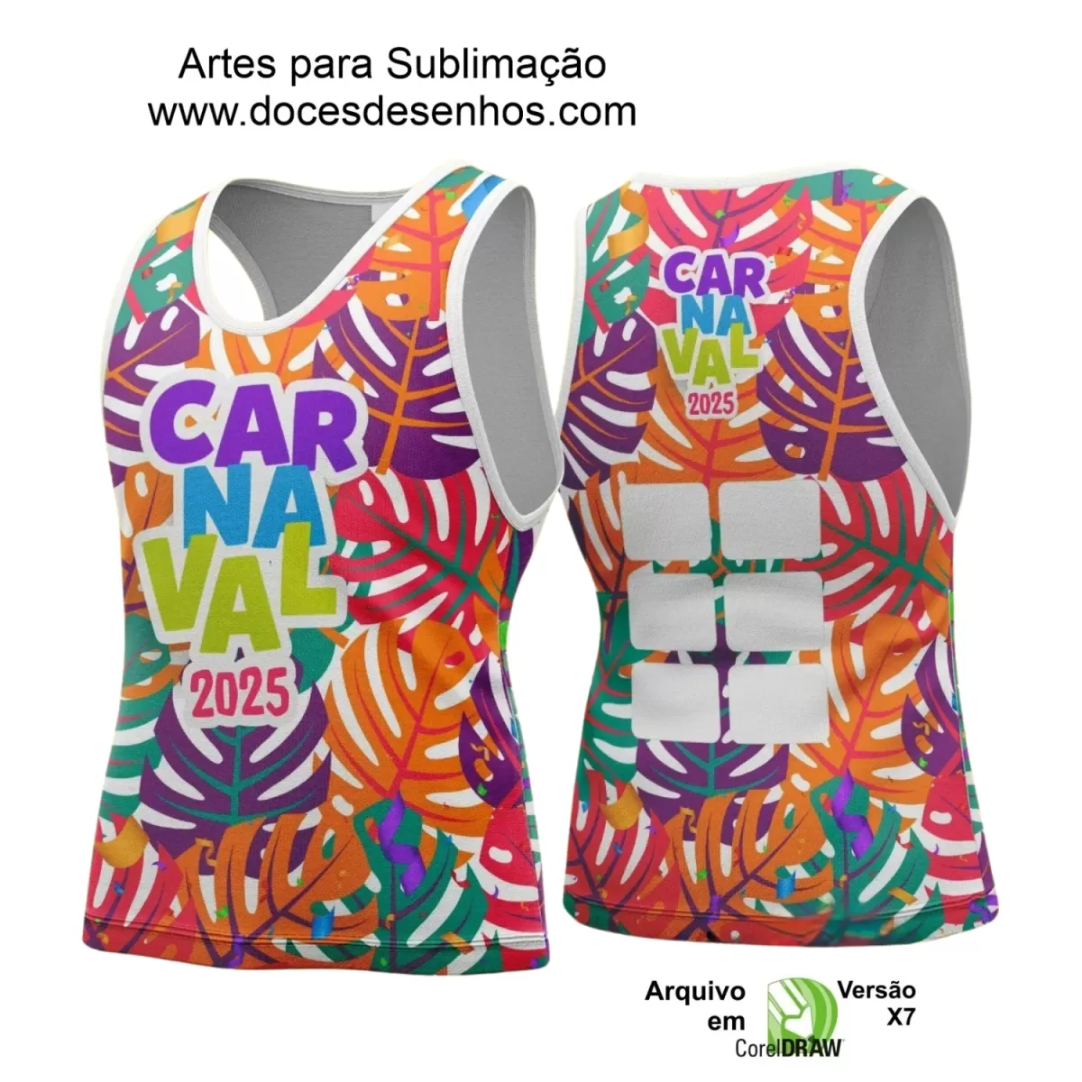 Arte Uniforme Camisa - Bloco Abadá Sublimação Carnaval - 2025