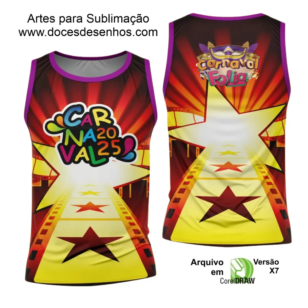 Arte Uniforme Camisa - Bloco Abadá Sublimação Carnaval - 2025