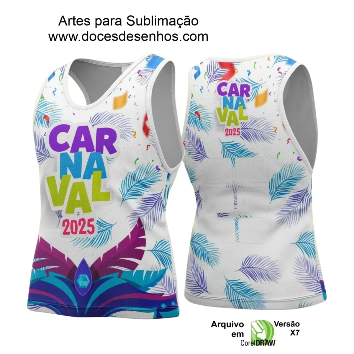 Arte Uniforme Camisa - Bloco Abadá Sublimação Carnaval - 2025