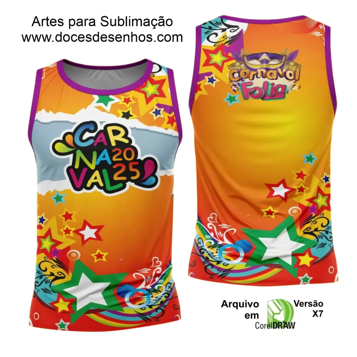 Arte Uniforme Camisa - Bloco Abadá Sublimação Carnaval - 2025